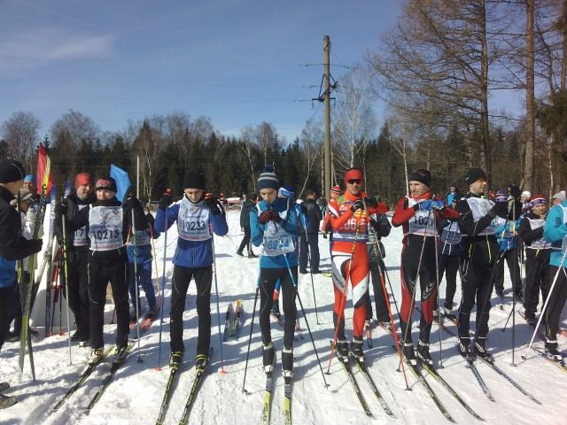 В лыжных гонках 