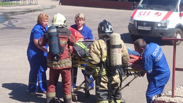 Пожарные учения провели на территории Рузского Купажного завода