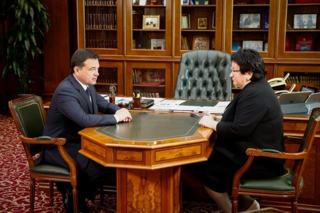 Губернатор провел встречу с новым председателем Мособлизбиркома