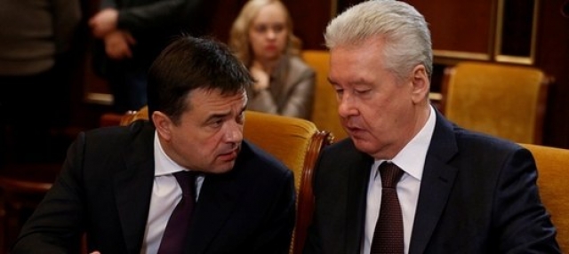 Воробьев поздравил Собянина со вступлением в должность мэра