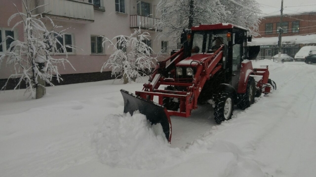 На уборку Рузского округа от снега брошена вся имеющаяся техника