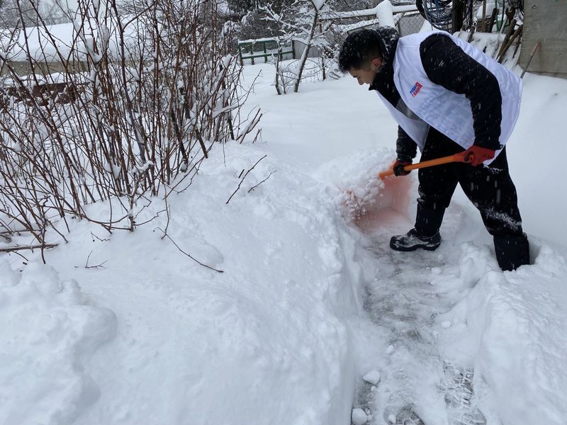 Рузские молодогвардейцы побеждают снег