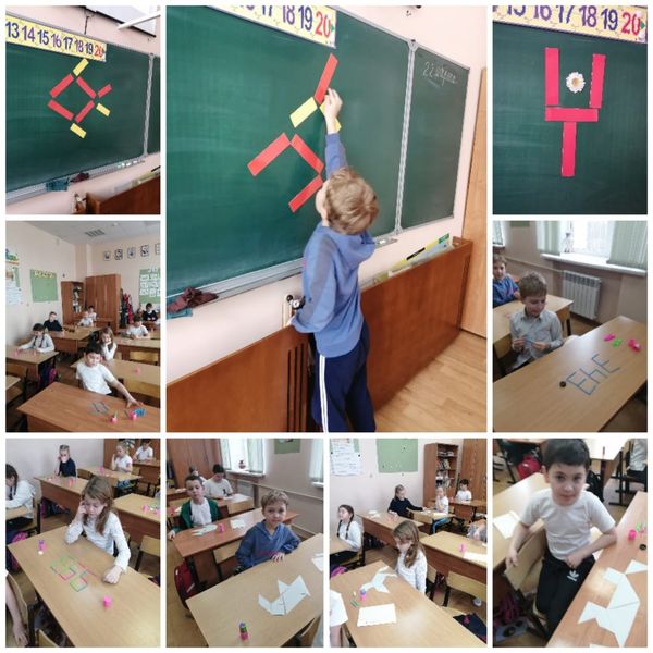 Ученики Тучковской школы выполняли логические задания